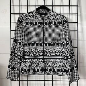 Vintage Papell Petites Boutique Evening Jacket Women’s 8 Petite Embellished Silk